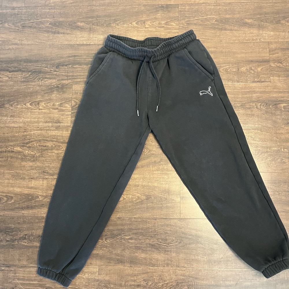 Puma Black Fleece Sweatpants